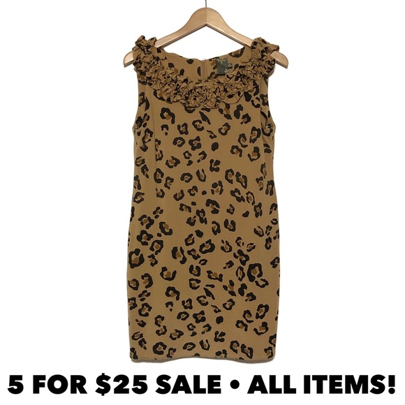 Taylor Dresses & Skirts - Taylor Leopard Sheath Dress